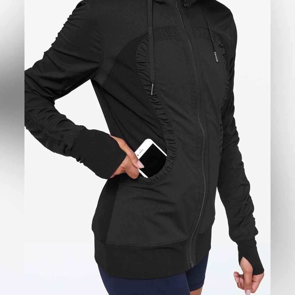 Lululemon Dance Studio Jacket, Black / Grey reversible - No tags